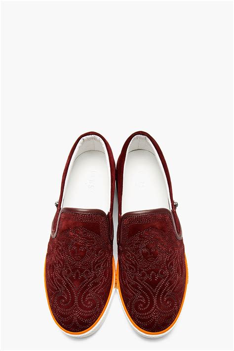 versace mens slippers xl|Versace slippers color burgundy.